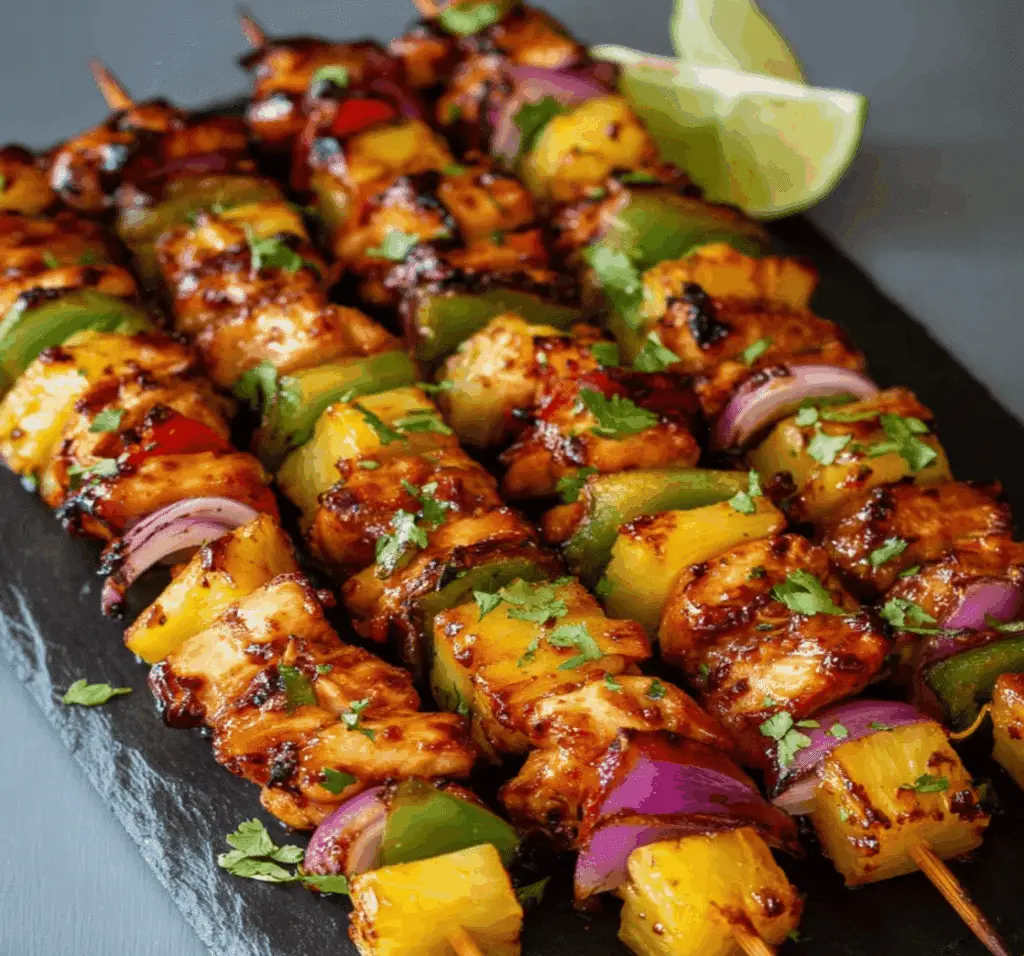 Hawaiian Chicken Kebabs Recipe