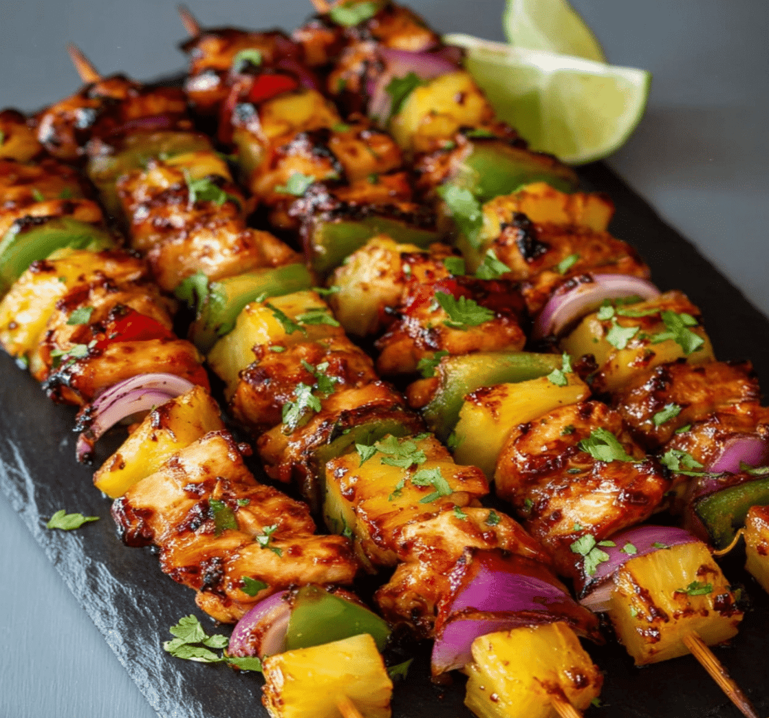 Hawaiian Chicken Kebabs Recipe