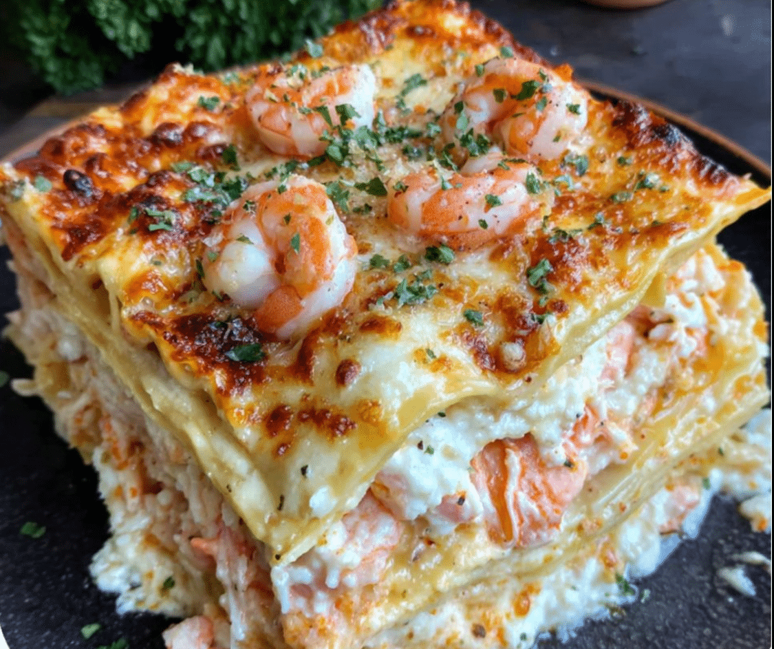 Seafood Lasagna with Shrimp & Crab Recipe