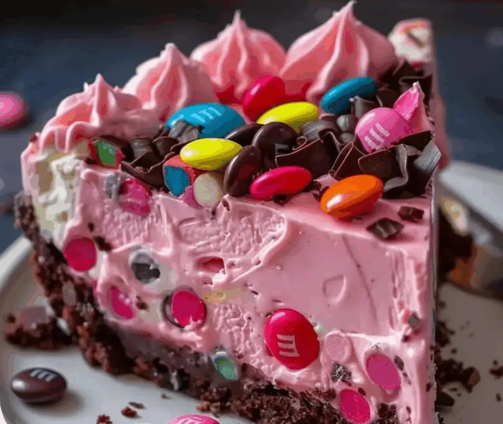 Pink M&M Snickers Cheesecake Recipe