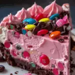Pink M&M Snickers Cheesecake Recipe