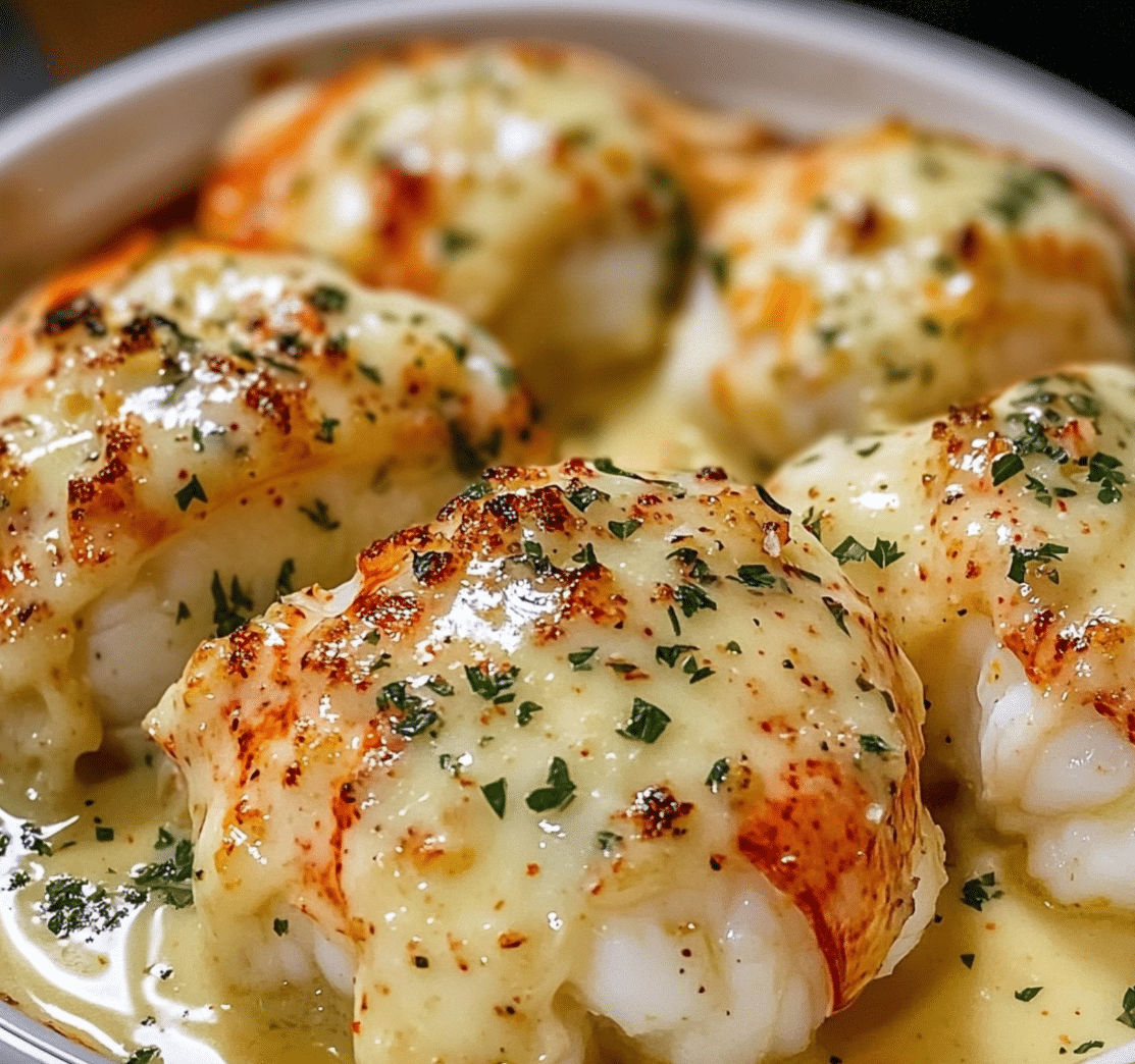 Broiled Lobster Tails in Creamy Garlic Butter Recipe