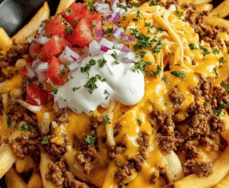 Loaded Cheese Beef Fries Recipe