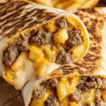 Beefy Cheesy Fries Wrap Recipe