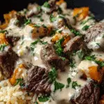 Cheesy Steak & Queso Rice Recipe