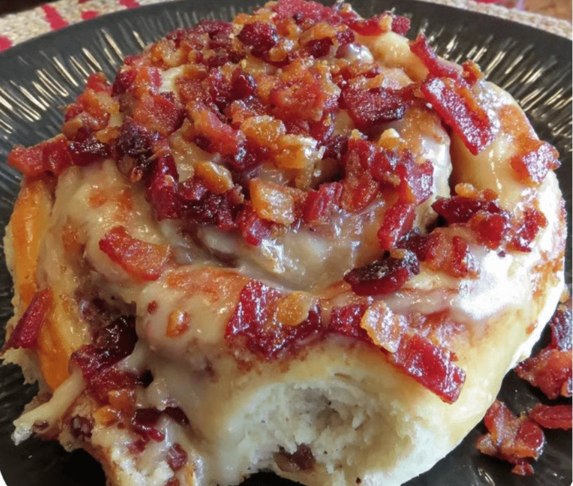 Maple Bacon Cinnamon Rolls Recipe