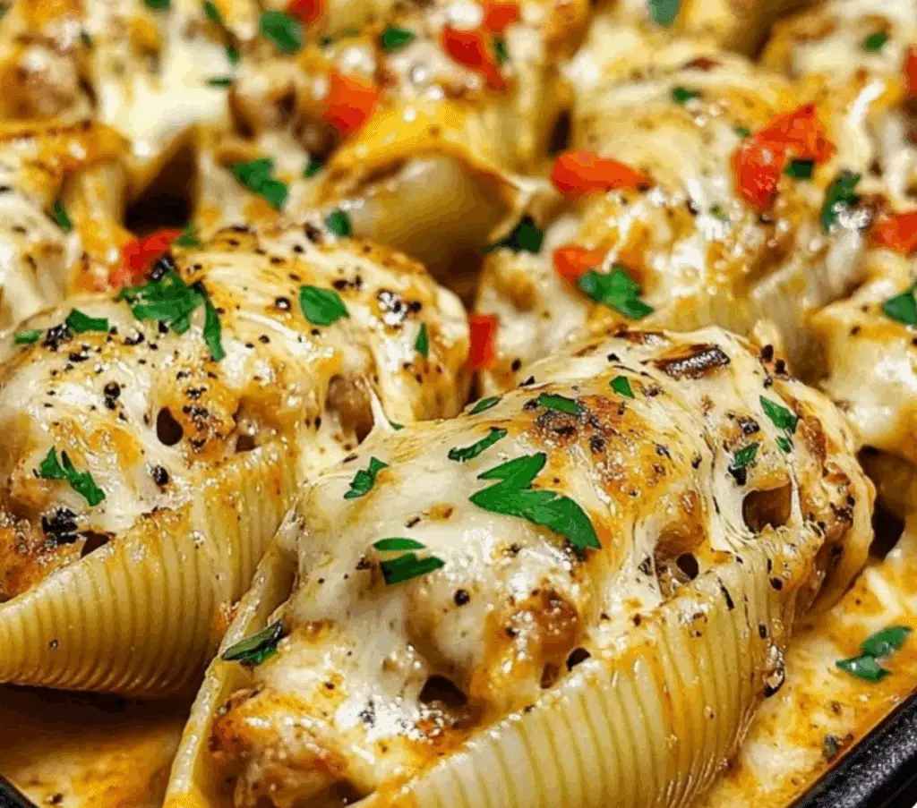 Creamy Cajun Chicken Stuffed Shells Recipe