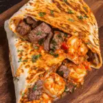 Creole Steak & Shrimp Quesadillas Recipe