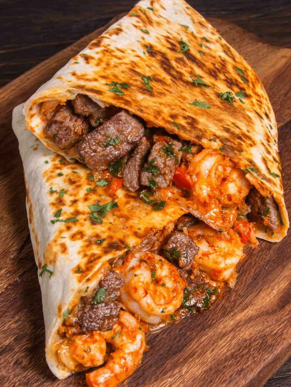 Creole Steak & Shrimp Quesadillas Recipe