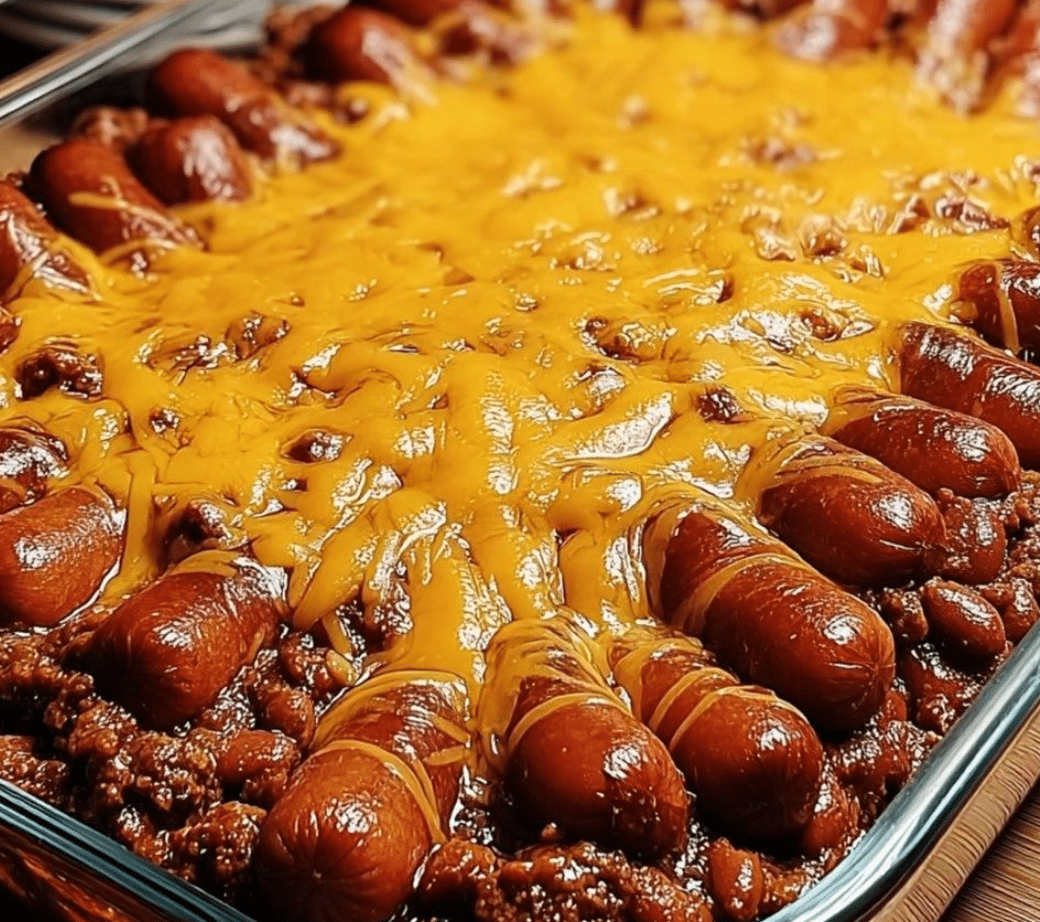 Fully Loaded Classic Chili Cheese Dog Casserole Recipe