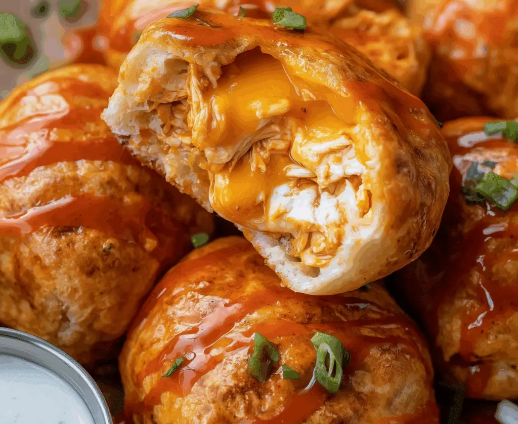 Cheesy Buffalo Chicken Bombs Recipe