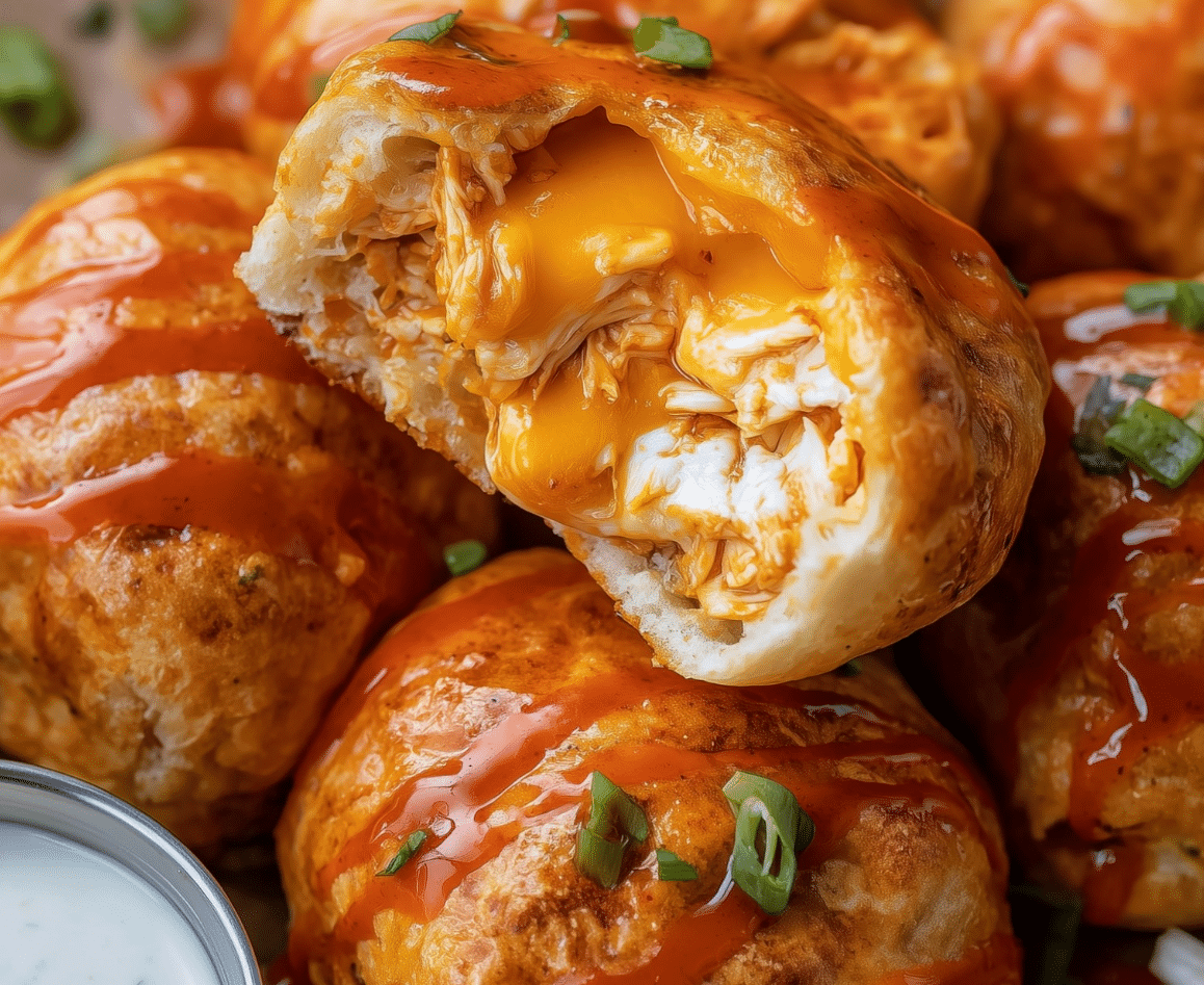 Cheesy Buffalo Chicken Bombs Recipe