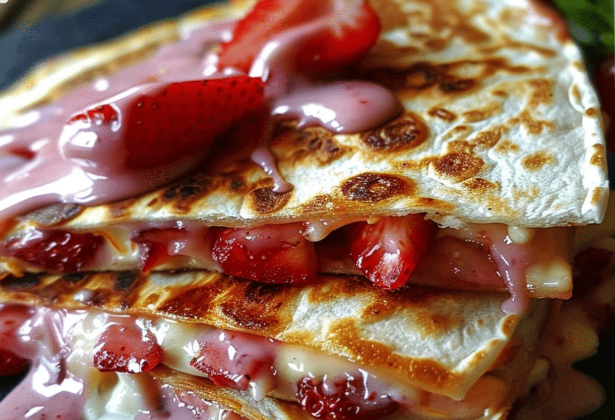 Strawberry Cheesecake Quesadillas Recipe