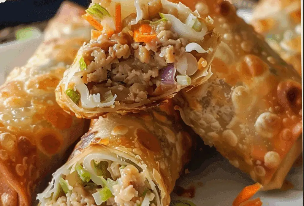 Chicken Coleslaw Egg Rolls Recipe
