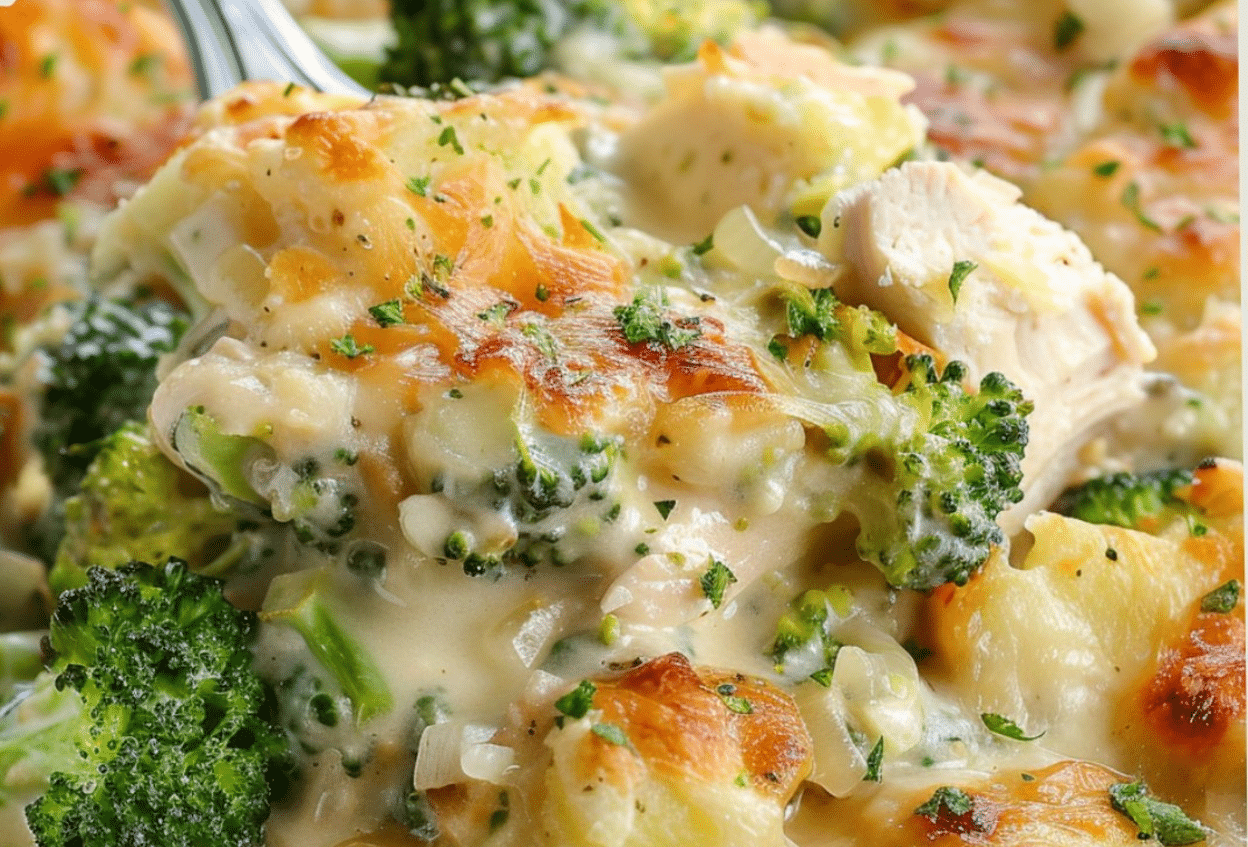Baked Potato Chicken and Broccoli Casserole Recipe