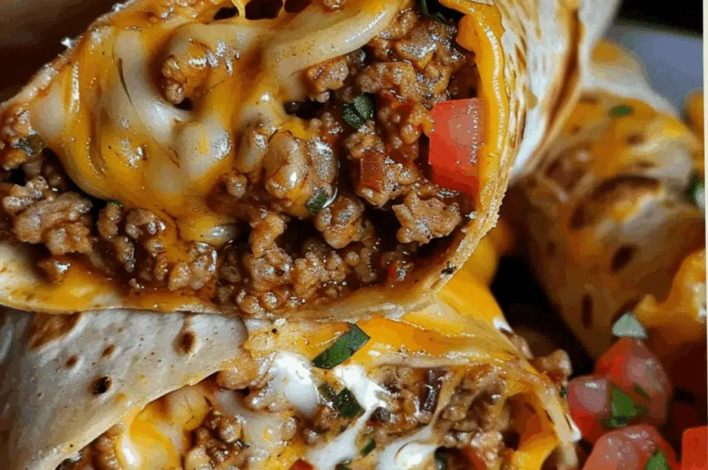 Nacho Cheese Beef Wrap Recipe