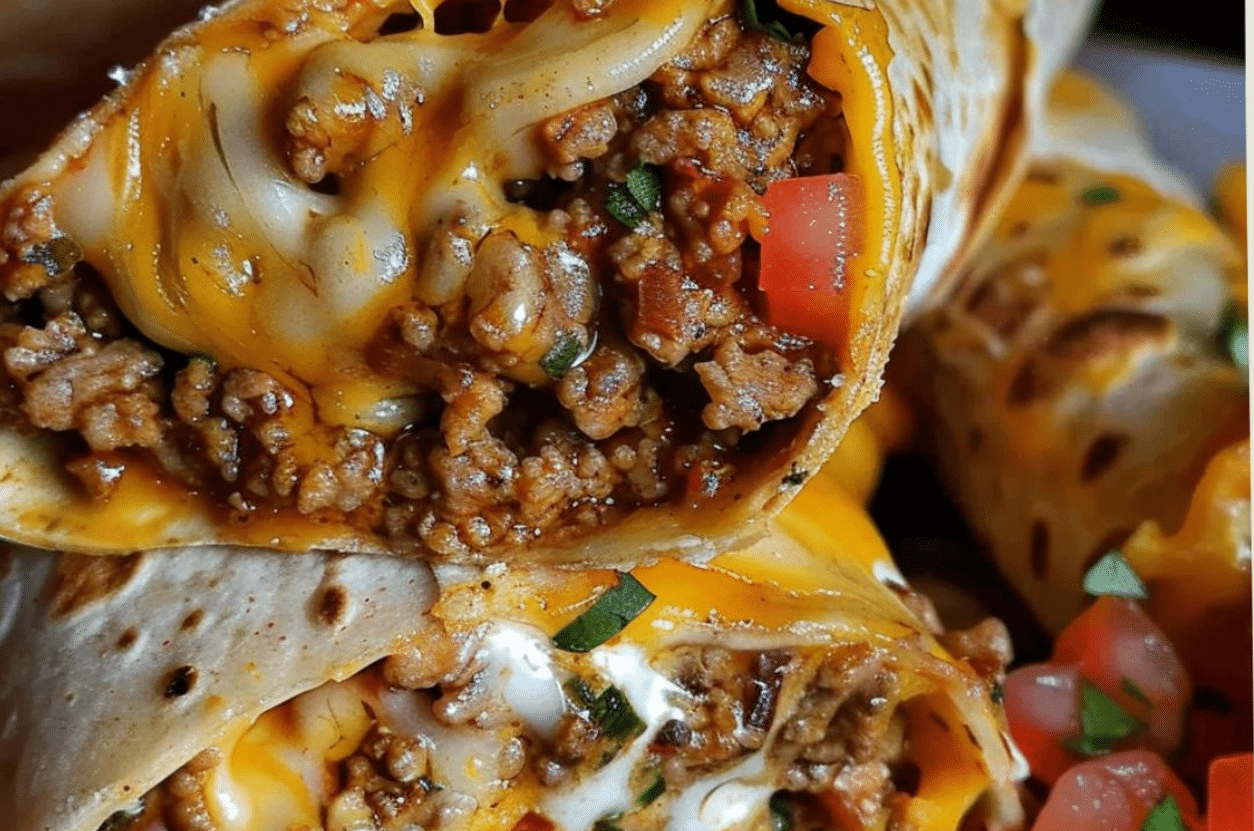 Nacho Cheese Beef Wrap Recipe