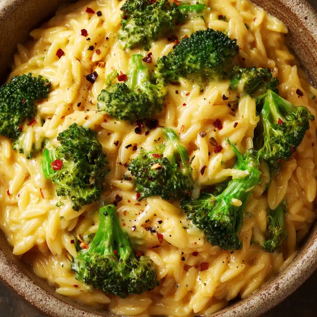 Creamy Broccoli Cheddar Orzo Recipe