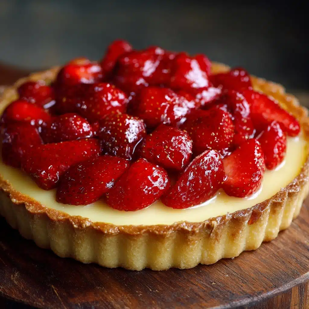 Traditional French Strawberry Tart Recipe - Recipe Image