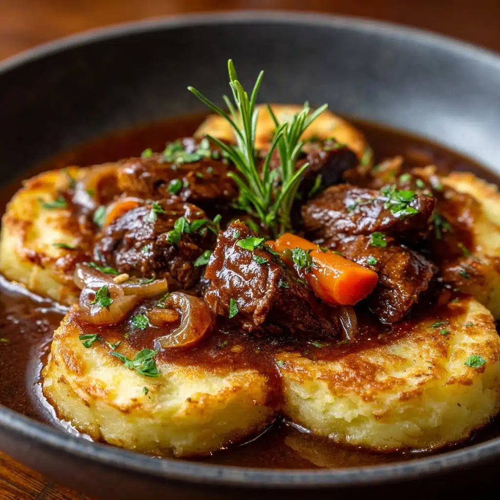 Beef Stew with Potato Topping Recipe