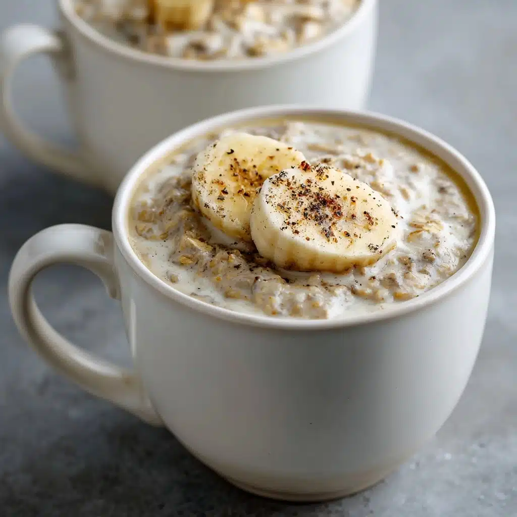 Banana Oatmeal Mug Dessert Recipe - Recipe Image