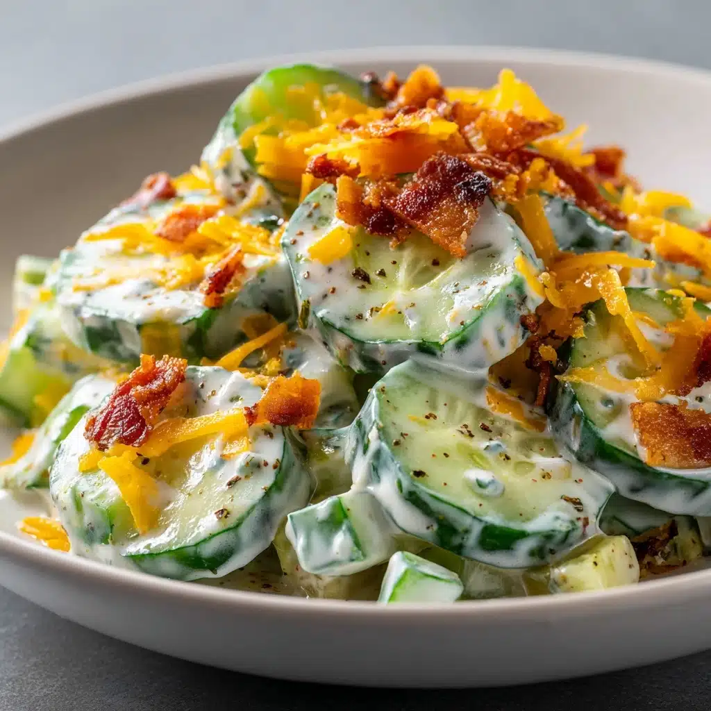 Creamy Cucumber Cheddar Salad Recipe - Recipe Image
