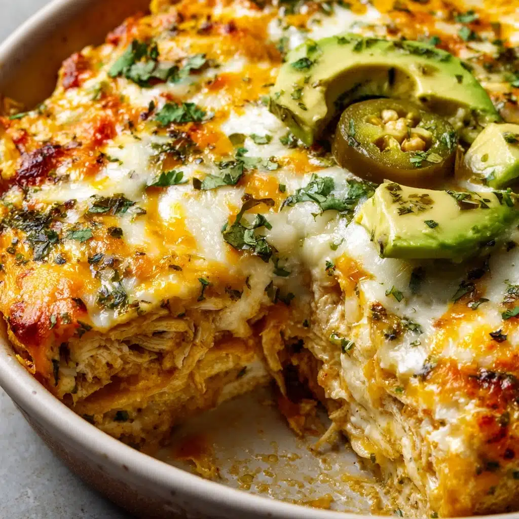 Green Chile and Extra Cheese Chilaquiles Recipe - Recipe Image