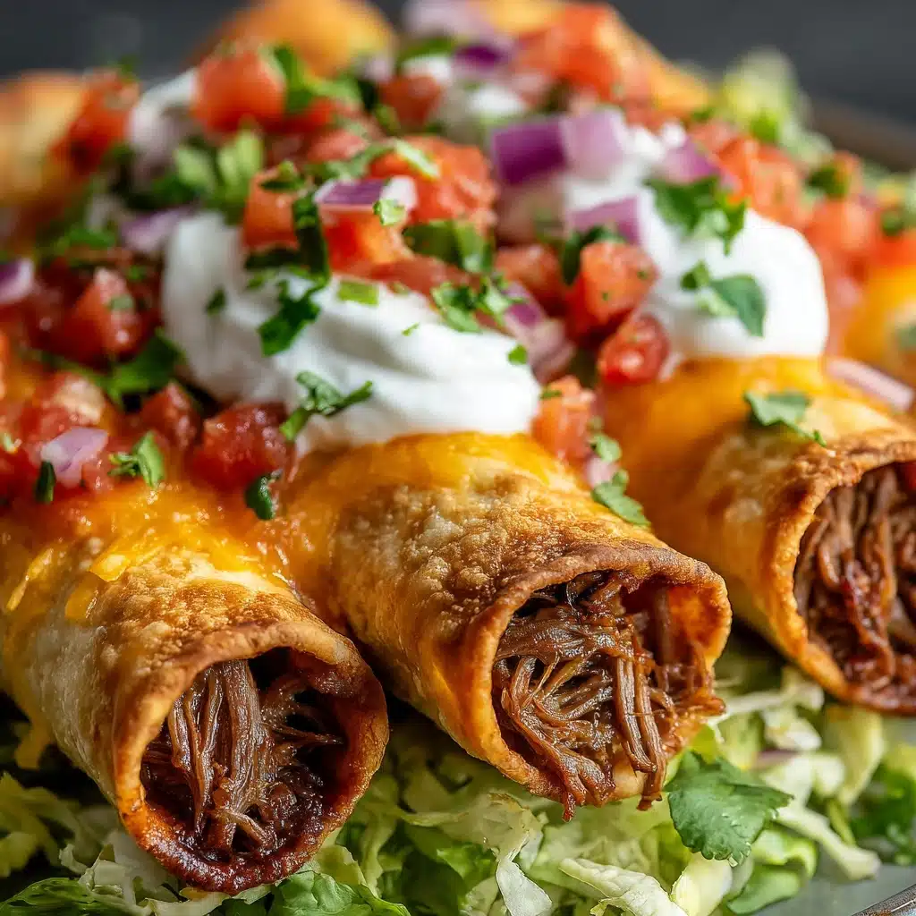 Crispy Beef Taquitos with Chipotle Sauce Recipe