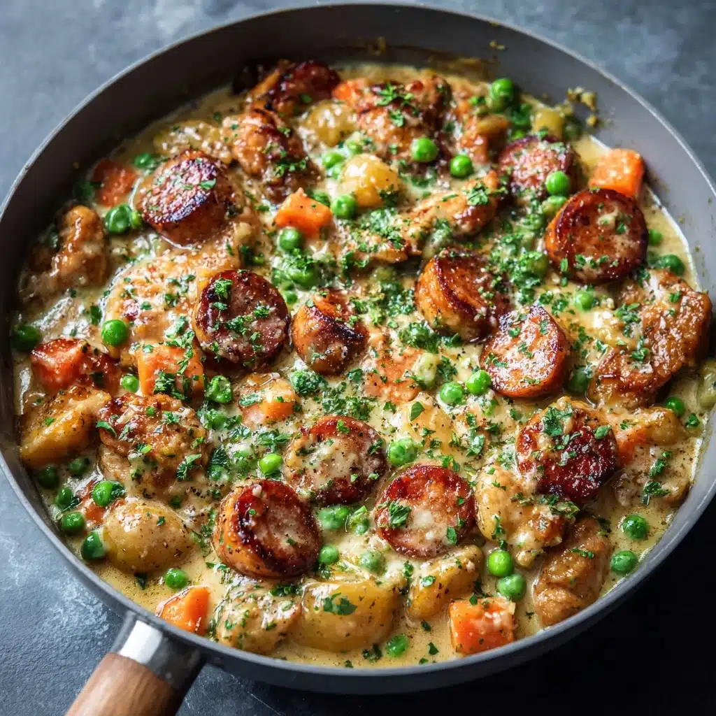 Creamy Chicken Sausage Skillet Recipe - Recipe Image
