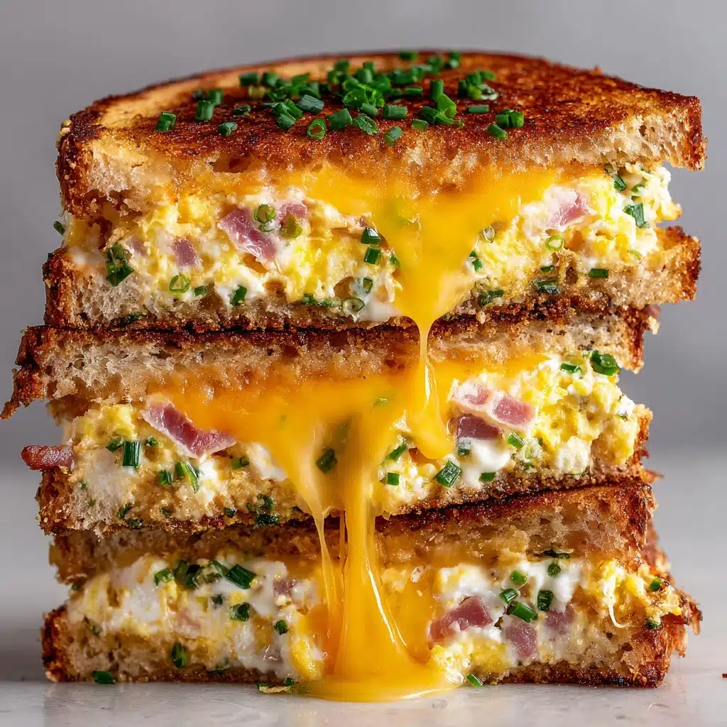 Spicy Cheddar & Cream Cheese Egg Sandwich Recipe - Recipe Image