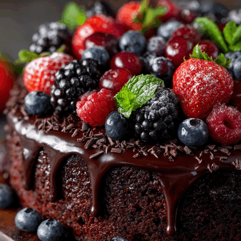 Easy Chocolate Fudge Cake Recipe