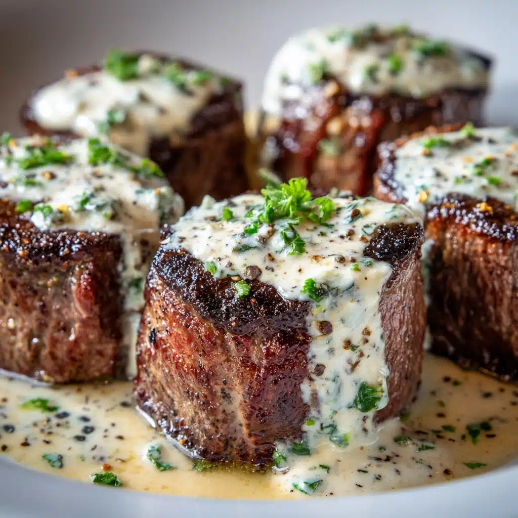 Garlic Butter Steak Bites with Parmesan Cream Sauce Recipe - Recipe Image