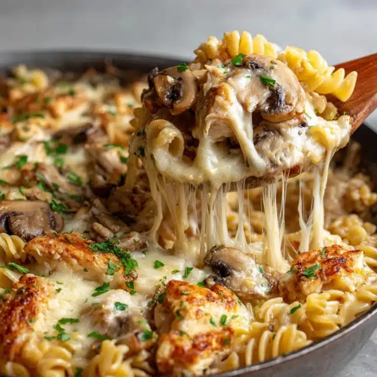 Creamy Chicken & Mushroom Pasta Recipe
