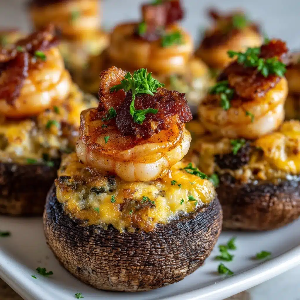 Creamy Shrimp Stuffed Mushrooms Recipe - Recipe Image