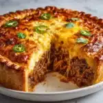 Spicy Jalapeno and Cheese Beef Pie with Leftover Brisket Recipe