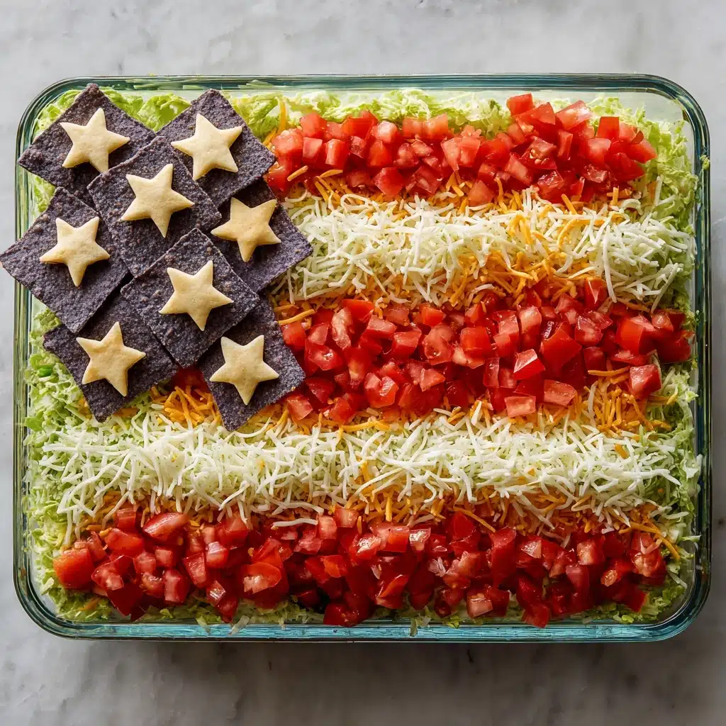 Taco Salad Flag Recipe - Recipe Image