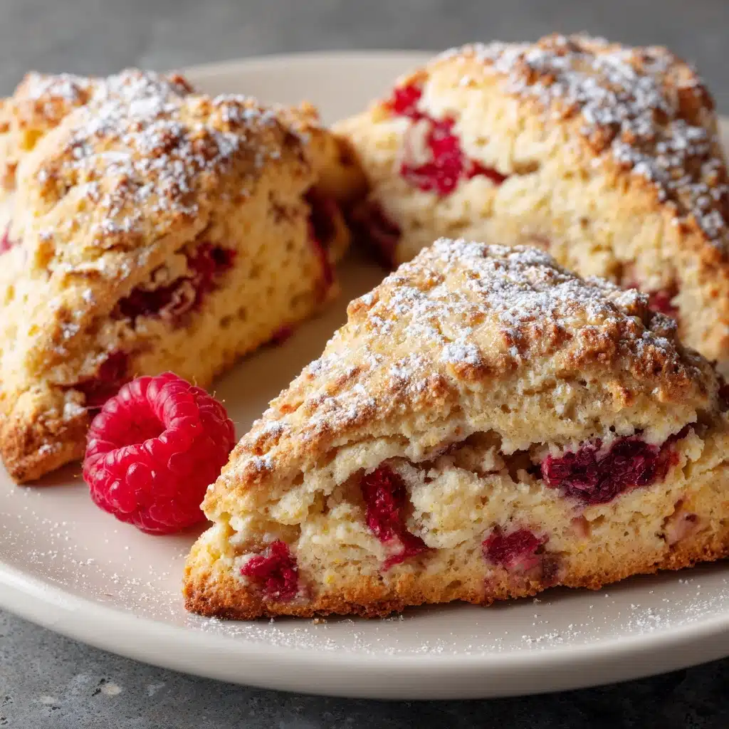 Strawberry Rhubarb Scones Recipe - Recipe Image