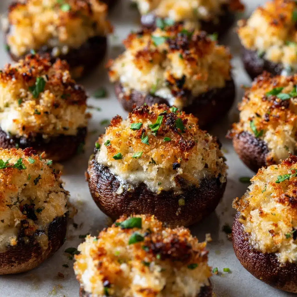 Caramelized Onion & Gruyère Stuffed Mushrooms Recipe - Recipe Image