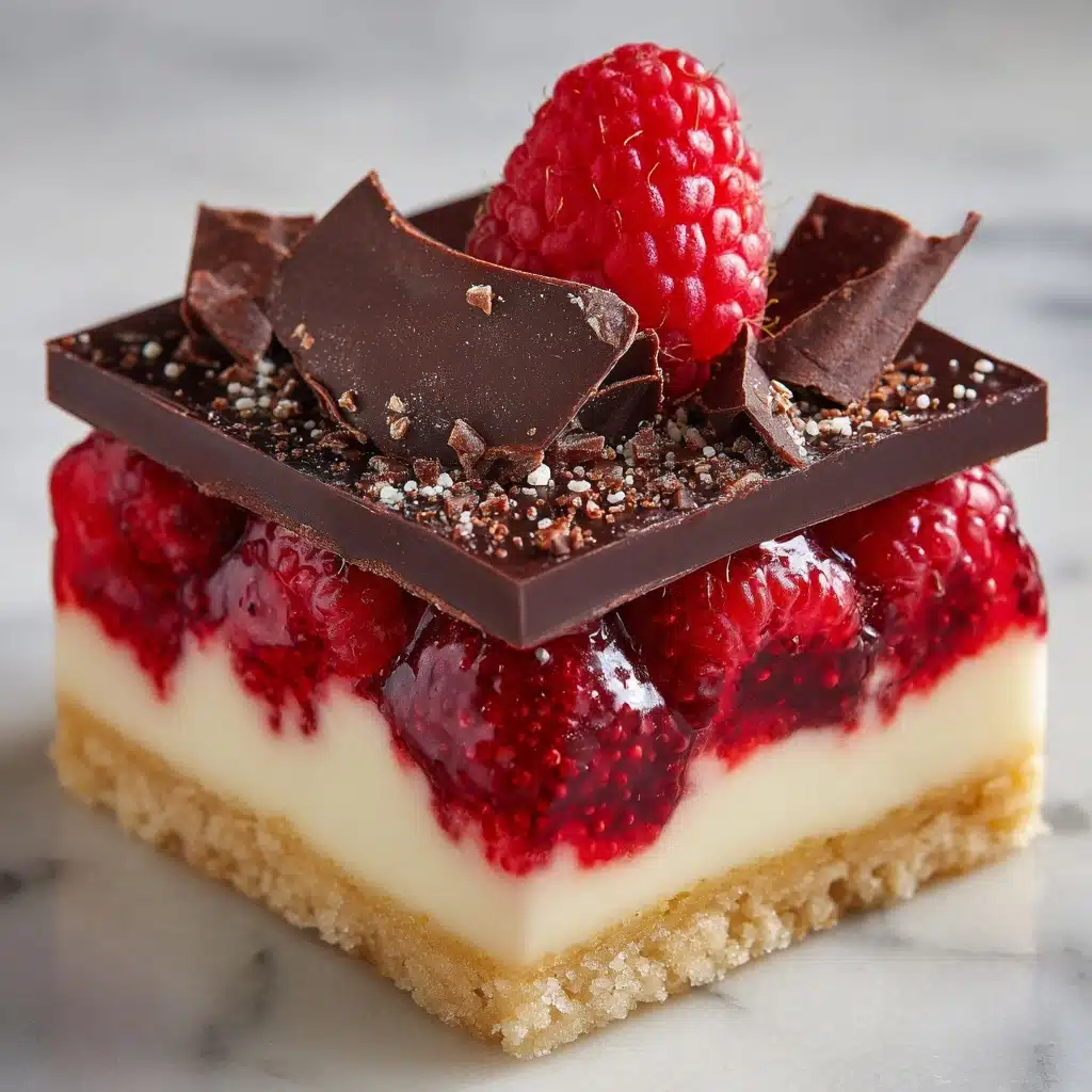 Dark Chocolate Raspberry Bars Recipe - Recipe Image
