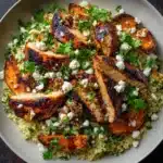 Baked Chicken with Crispy Feta & Vinaigrette Recipe