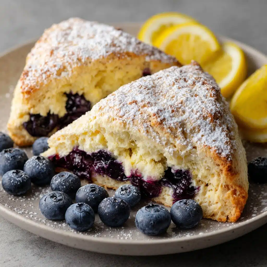 Lemon Blueberry Scones Recipe - Recipe Image