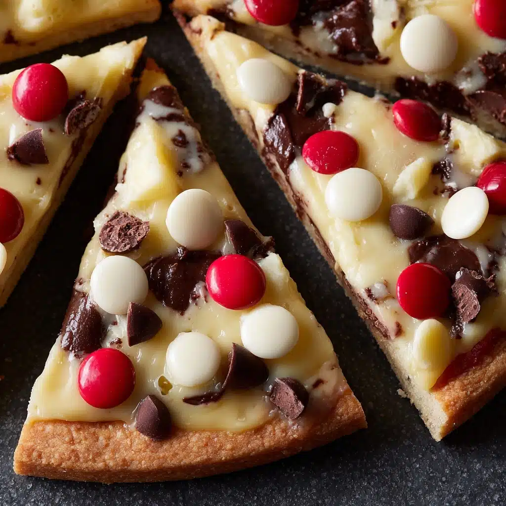 Easy White Chocolate Brownie Pizza Recipe - Recipe Image