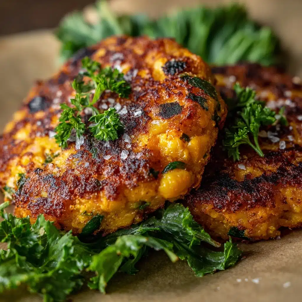 Crispy Chickpea & Sweet Potato Fritters Recipe - Recipe Image