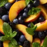 Fresh Peach and Blueberry Summer Salad Recipe