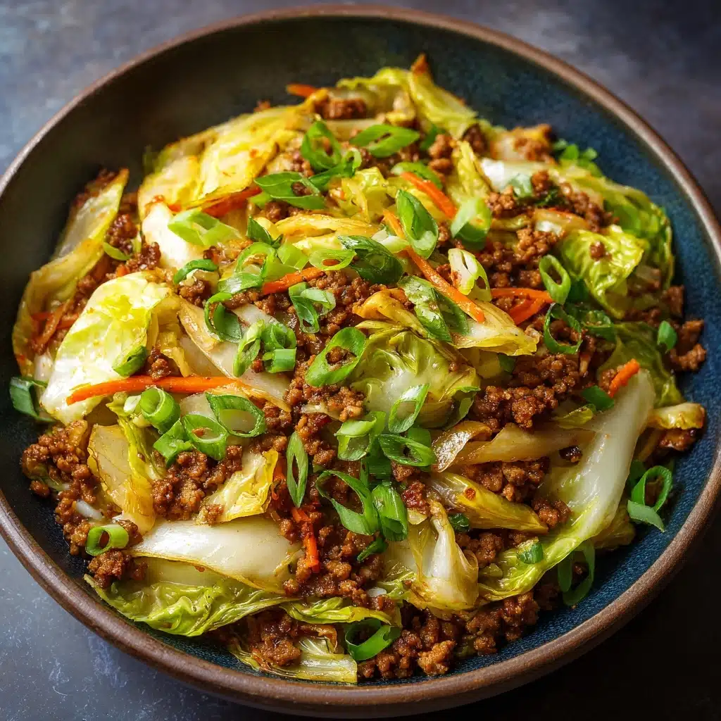 Chinese Ground Beef & Cabbage Stir Fry Recipe