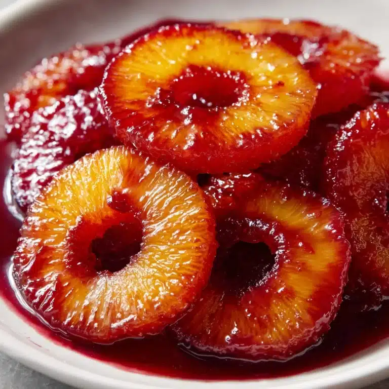 Old-Fashioned Red Cinnamon Apple Rings Recipe