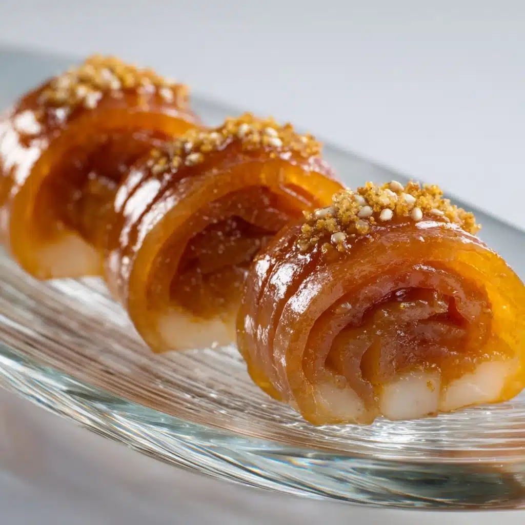 Baked Apple Pie Rice Paper Rolls Recipe - Recipe Image