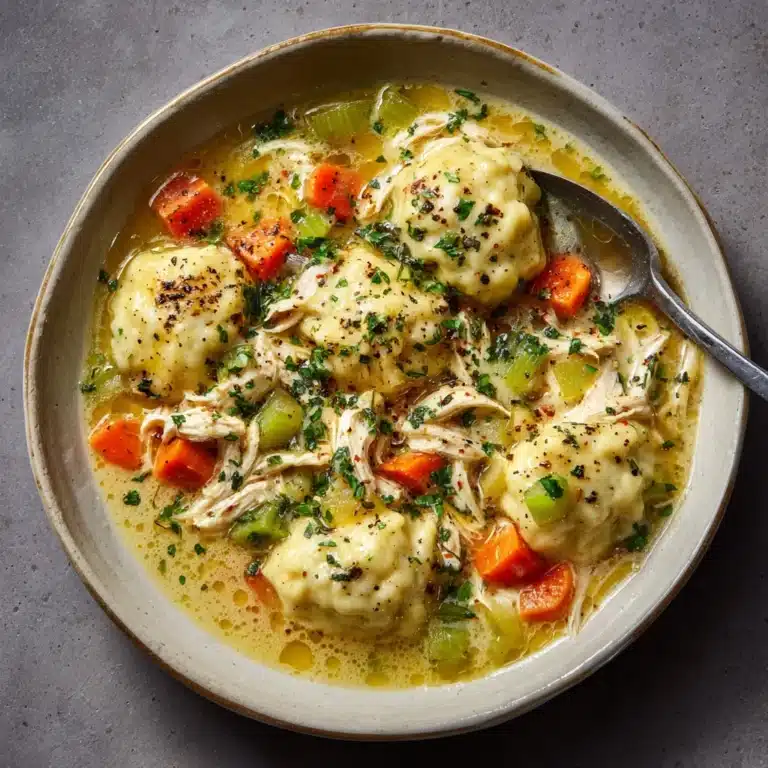 Creamy Chicken Stew and Dumplings Recipe