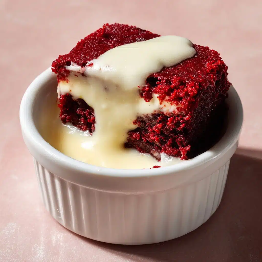 Homemade Red Velvet Brownie Dippers with Cheesecake Dip Recipe - Recipe Image