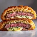 Garlic Butter Steak and Brie Croissant Melt Recipe